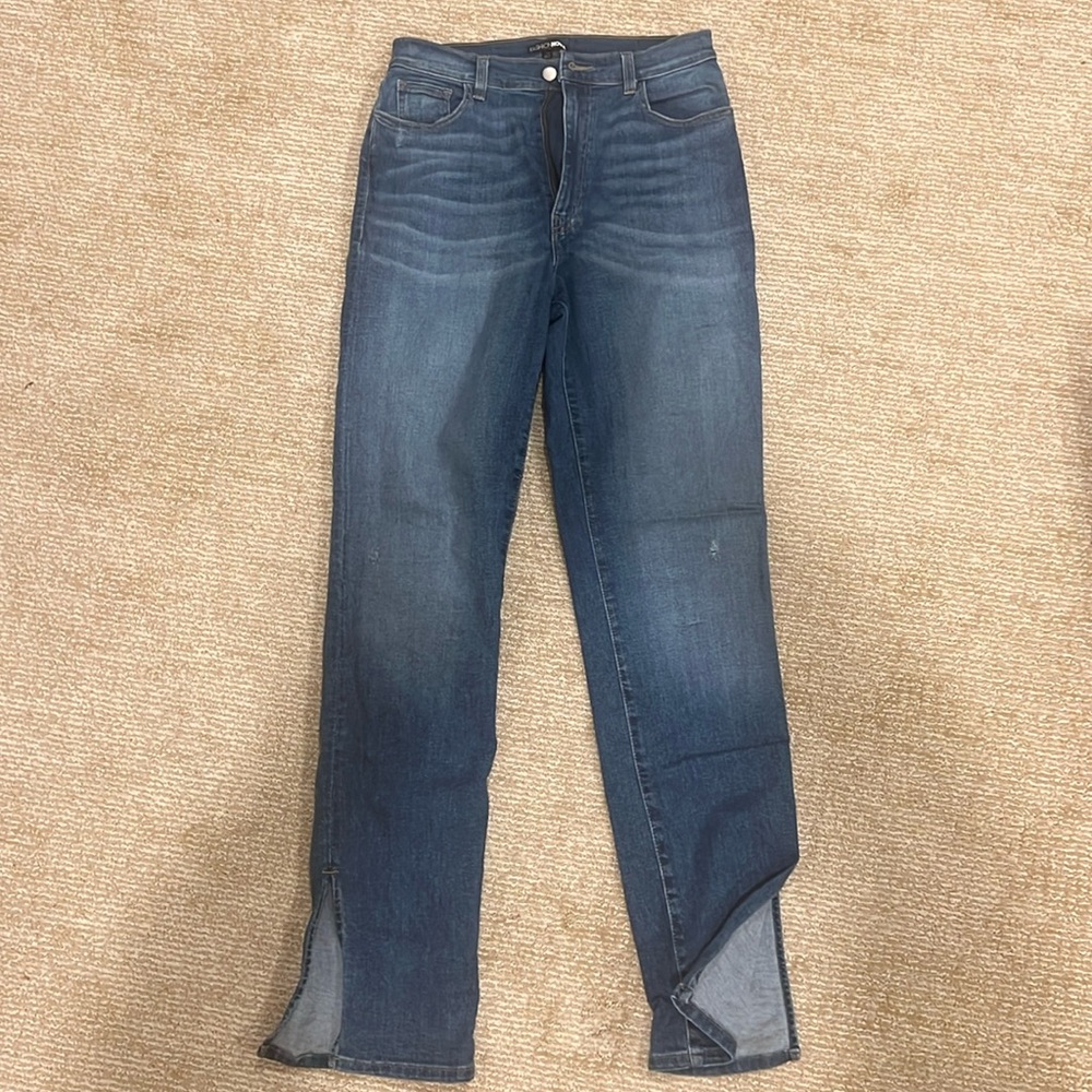 Fashion Nova Straight Boot Cut Jeans with Slits Size 11